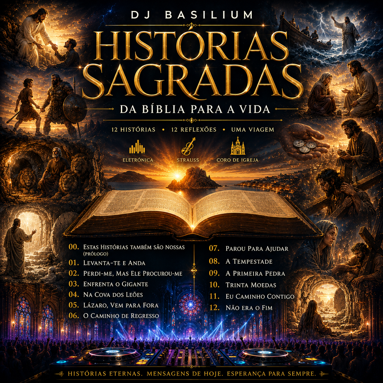 Capa do álbum Histórias Sagradas — Da Bíblia para a Vida